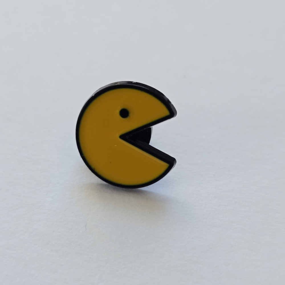 Yellow Pac-Man Pin